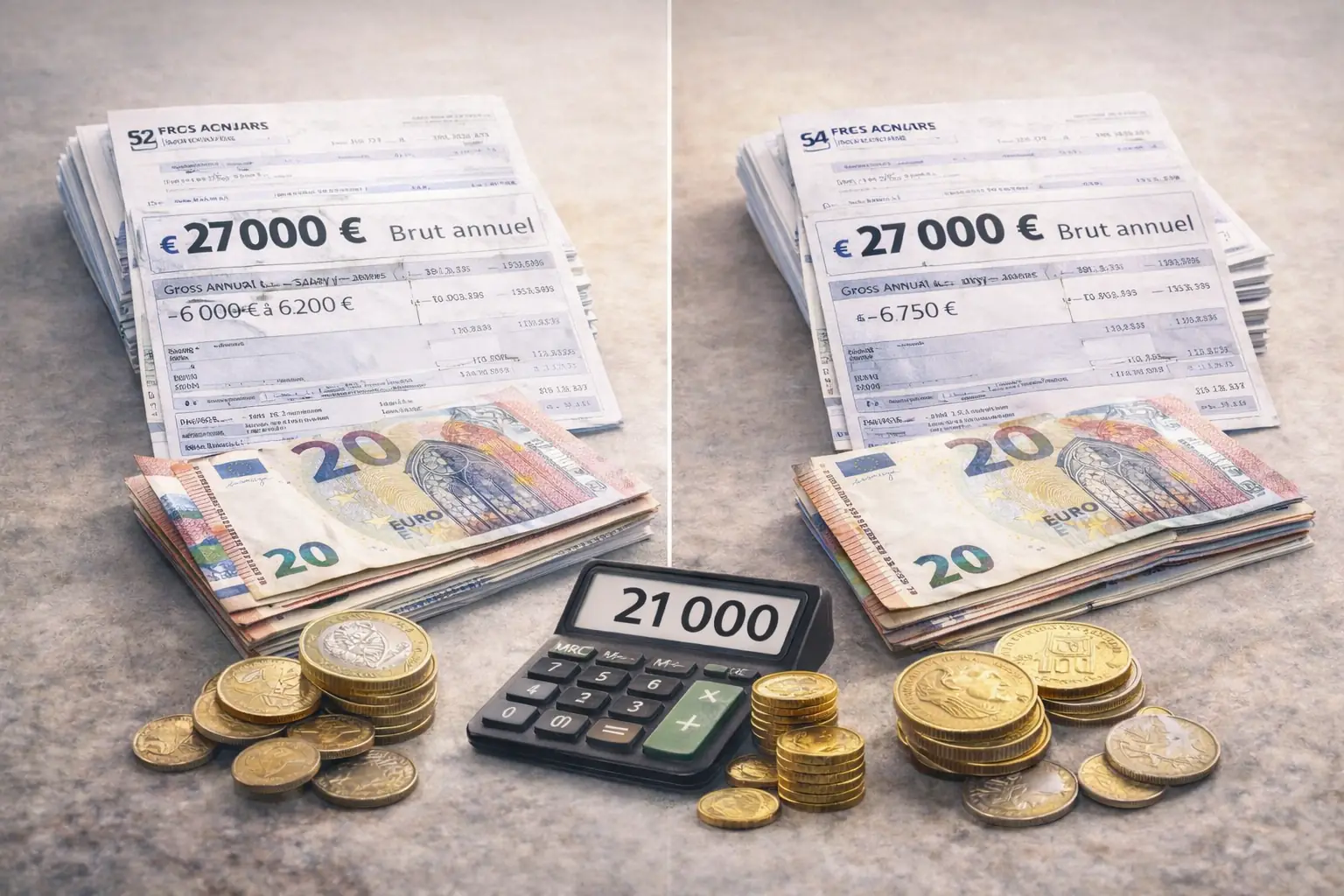 27 000 brut en net : conversion annuelle et mensuelle (cadre et non-cadre)