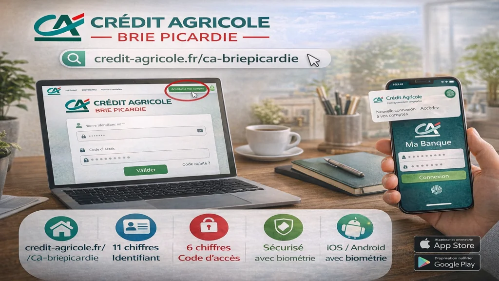 Cabriepicardie mon compte : comment se connecter à son espace client Crédit Agricole