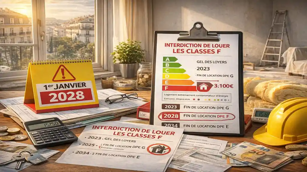 DPE F location : peut-on encore louer un logement classé F en 2026 ?