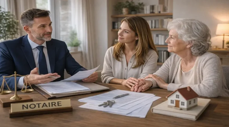 Habiter la maison d’un parent placé en EHPAD avec l’accompagnement d’un notaire, illustrant les démarches juridiques et successorales à anticiper