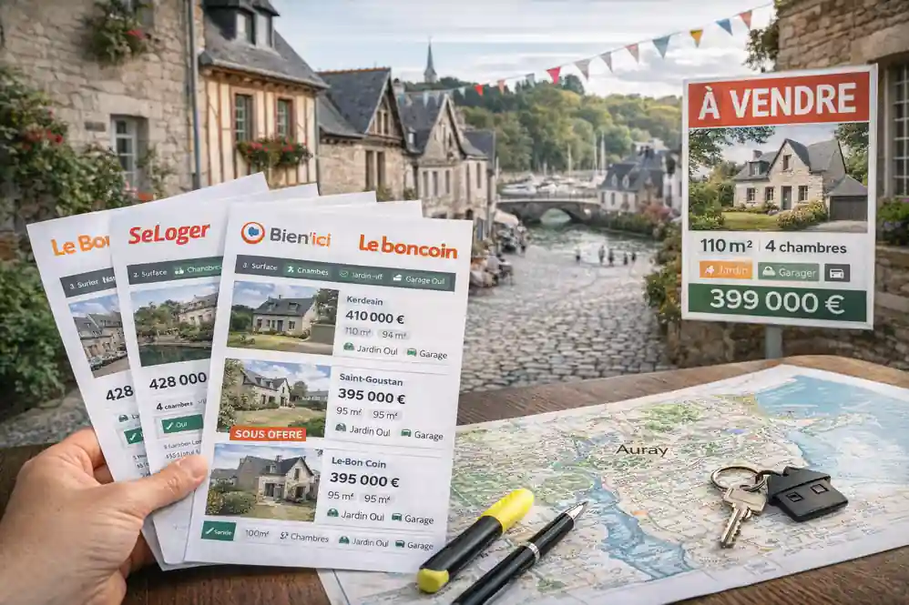 Maison à vendre Auray (56400) : annonces, quartiers et prix au m²