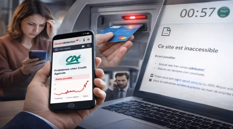 Panne Crédit Agricole aujourd’hui avec application Ma Banque inaccessible et paiement carte refusé sur distributeur automatique