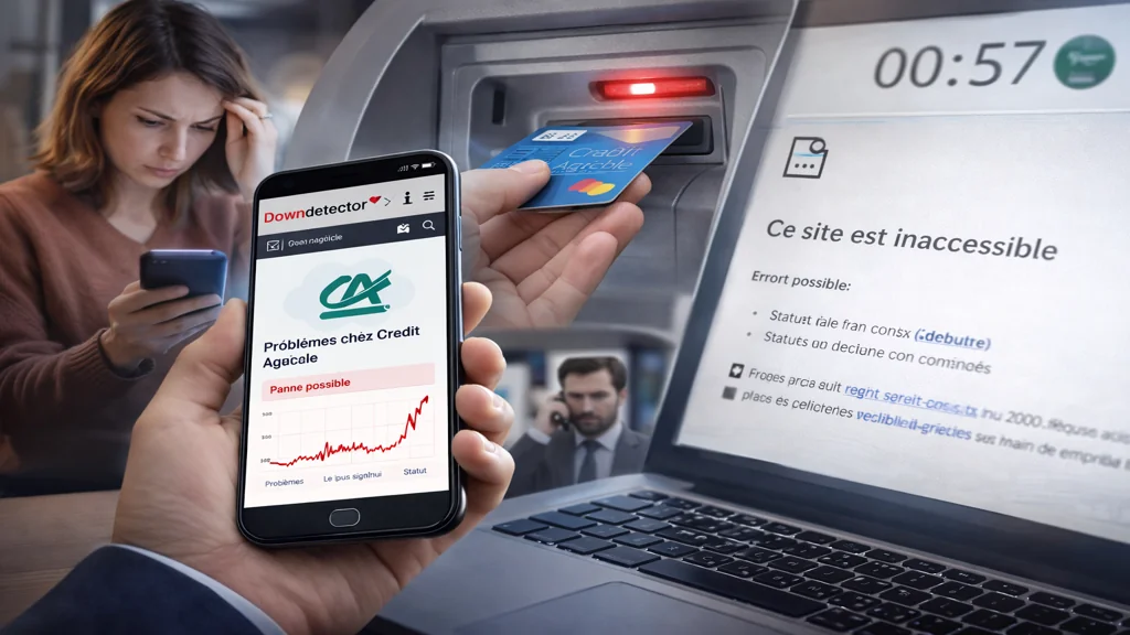 Problème Crédit Agricole aujourd&rsquo;hui : diagnostic, dépannage et urgences