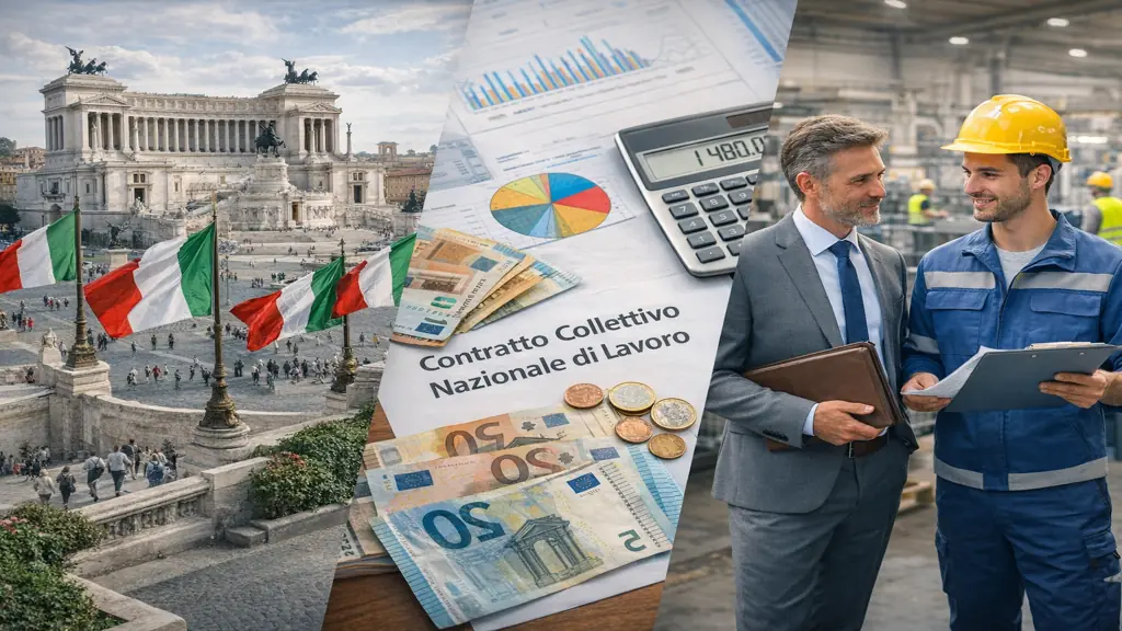 SMIC en Italie : pas de salaire minimum national, mais des minima par convention collective (CCNL)