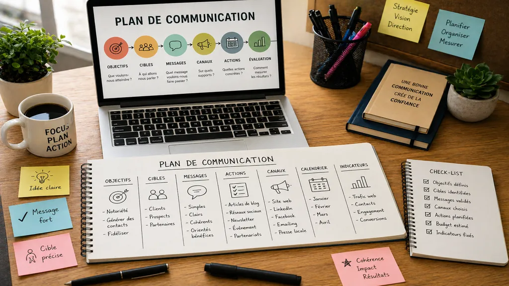 Plan de communication : méthode, étapes et exemple pour le construire