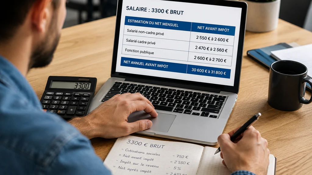 3300 brut en net : combien touche-t-on vraiment ?