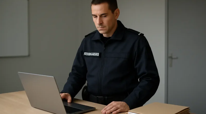 Gendarme français en salle de briefing, illustrant le salaire du GIGN et la rémunération d’un militaire d’élite