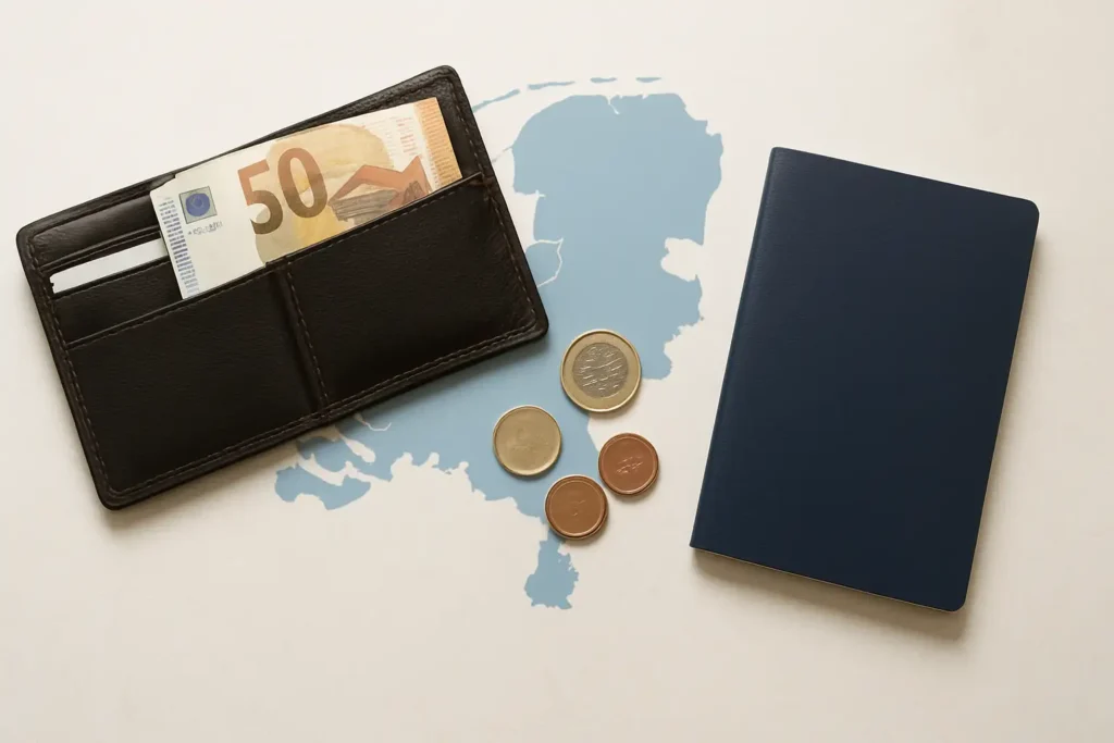 Portefeuille avec des euros pour illustrer la monnaie des Pays-Bas
