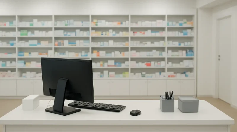 Officine de pharmacie moderne en France illustrant le salaire d’un pharmacien en officine