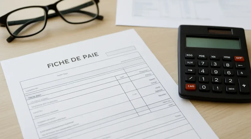 Fiche de paie et calculatrice pour illustrer 1802 brut en net