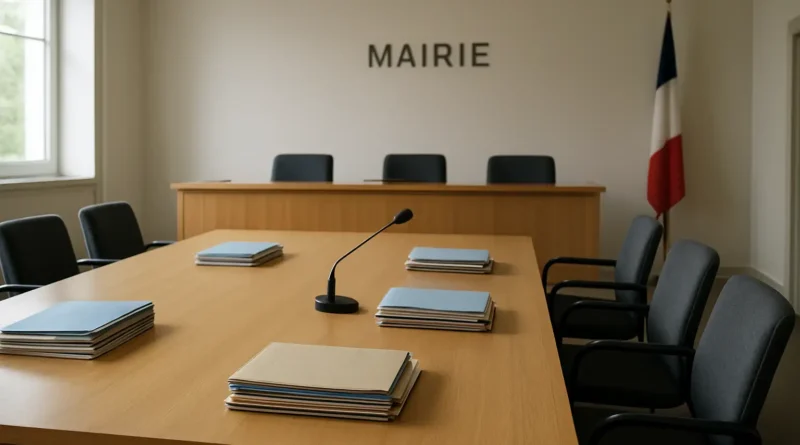 Salle de conseil municipal dans une mairie française pour illustrer le salaire du premier adjoint au maire