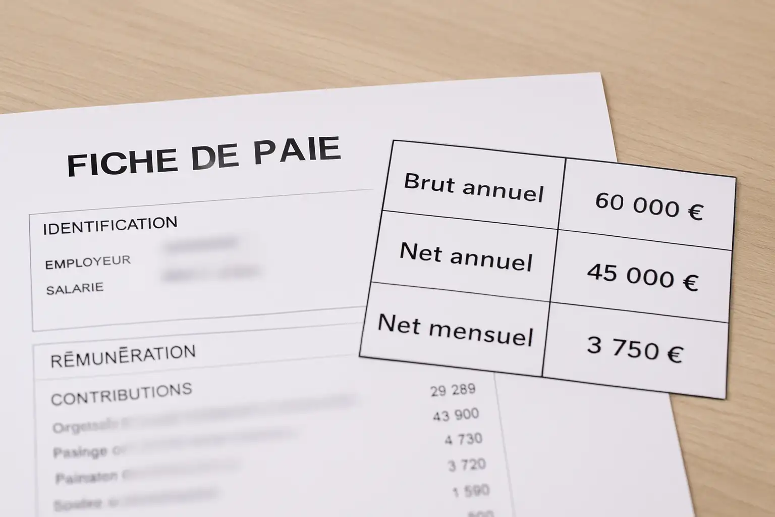 38 000 € brut en net : combien cela fait en France ?