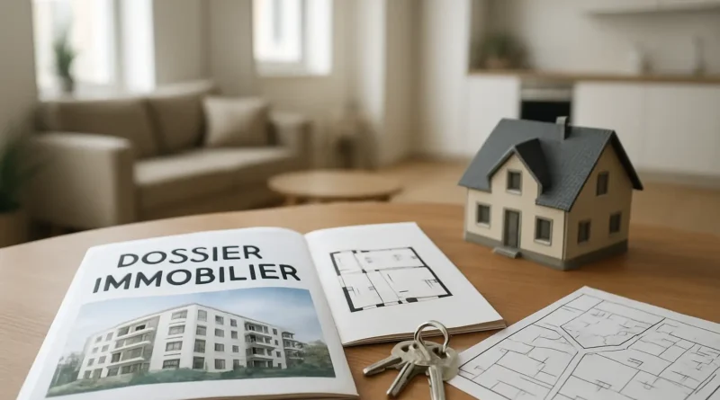 Dossier immobilier et clés illustrant les contraintes du bail réel solidaire